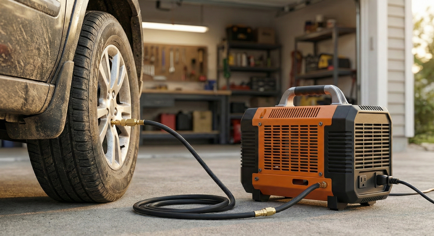 Compresor De Auto 12V/220V