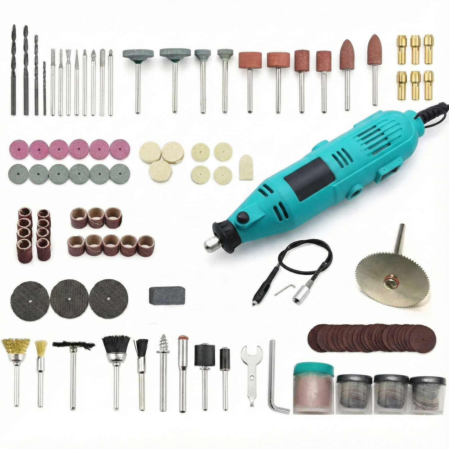 Mini Torno Eléctrico Multifunción 211 Piezas