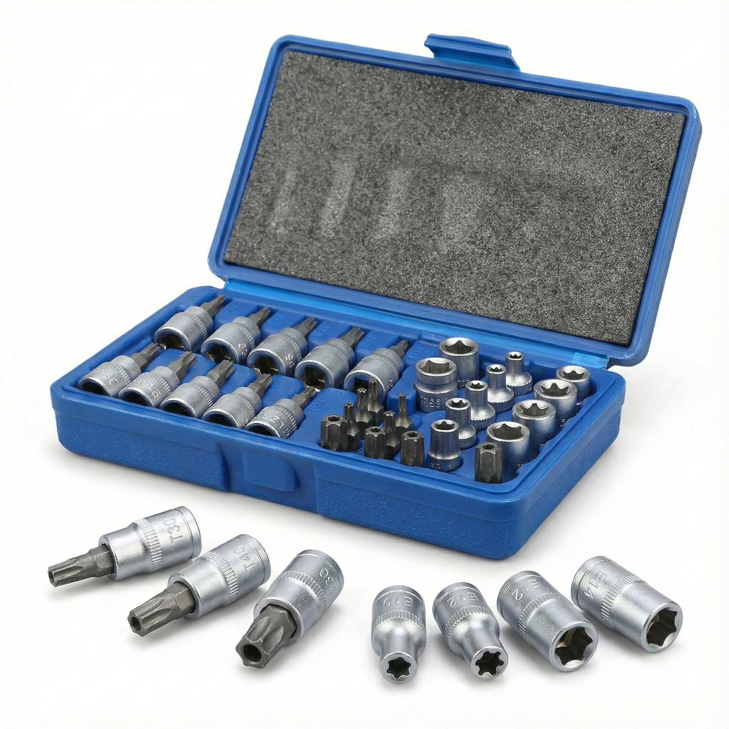 Caja Dados Extractor De Tuercas 34 Piezas