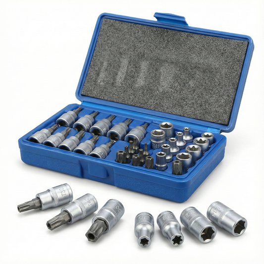 Caja Dados Extractor De Tuercas 34 Piezas